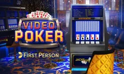 First Person Video Poker table by Evolution